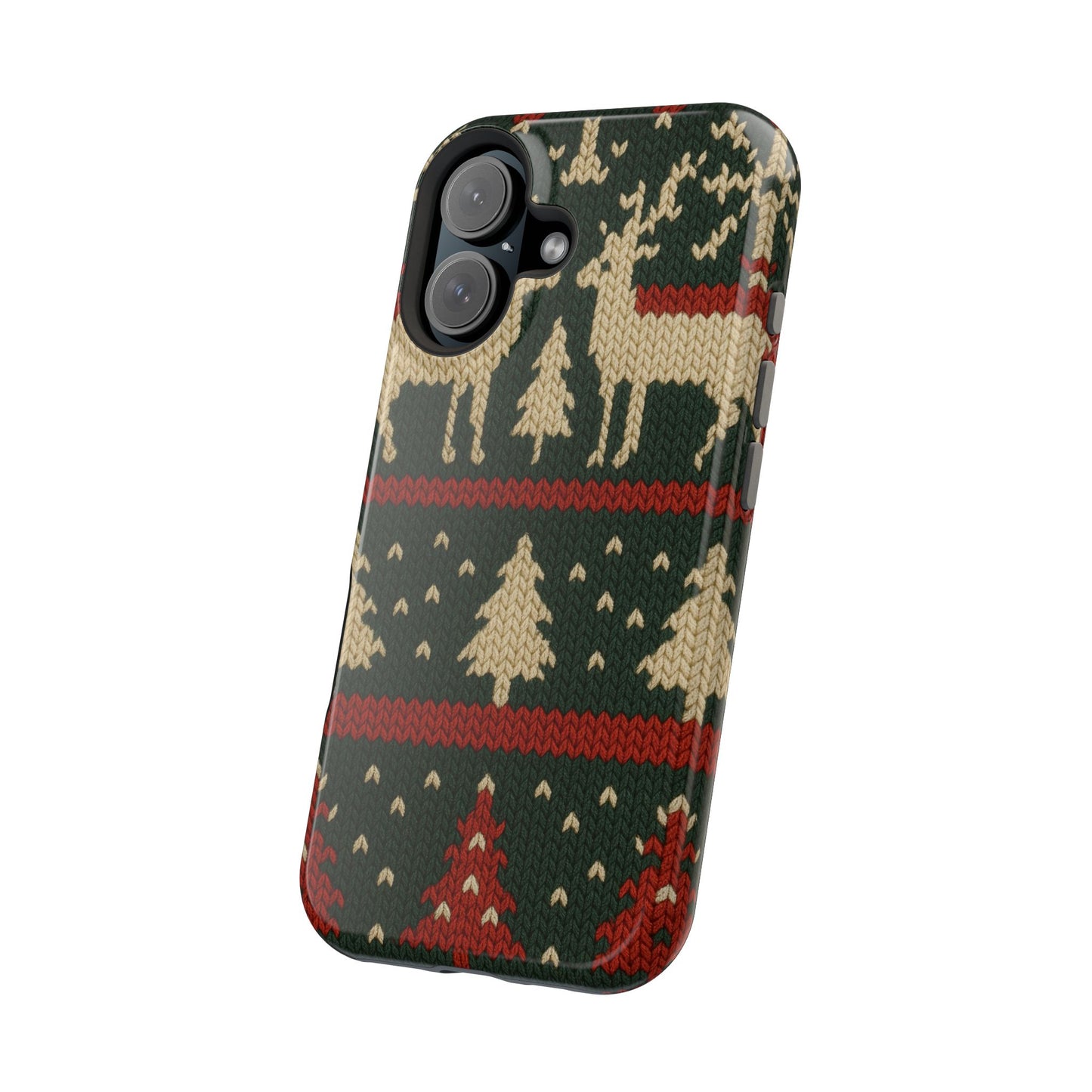 Holiday Reindeer Knit iPhone Case | compatible with MagSafe