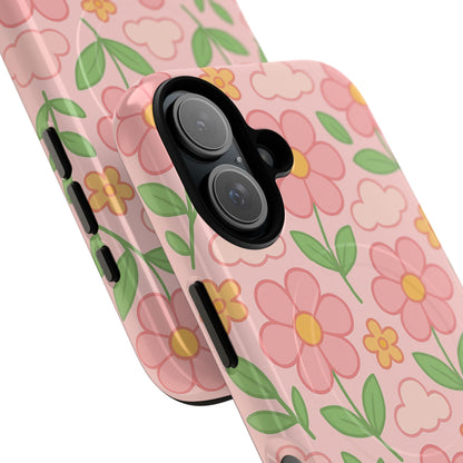 Floral Tough MagSafe Magnetic Phone Case - Stylish Protection for Your Device