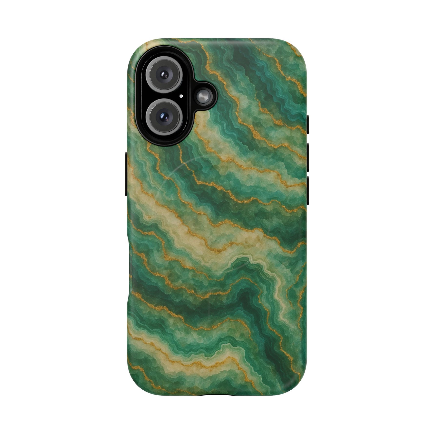 Green Marble iPhone Case with MagSafe - Shamo's