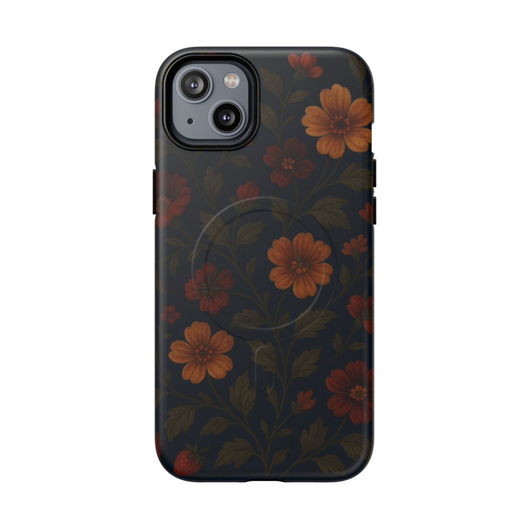 Floral Night Velvet iPhone Case - Works with MagSafe - Shamo's