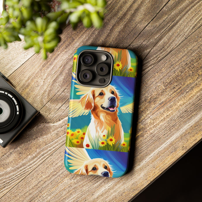 Tough Cases Golden Retriever with Wings Phone case