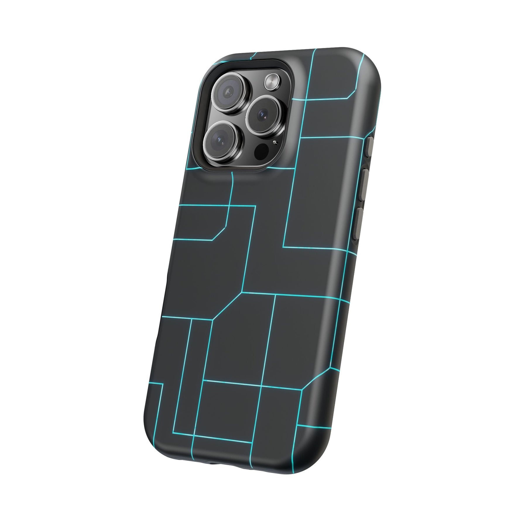 Neon Grid Magnetic Impact-Resistant iPhone Case | MagSafe compatible  Shamo's