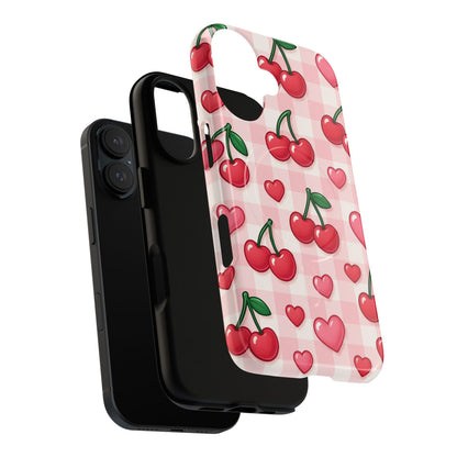 Y2K Cherries & Hearts iPhone Case | MagSafe