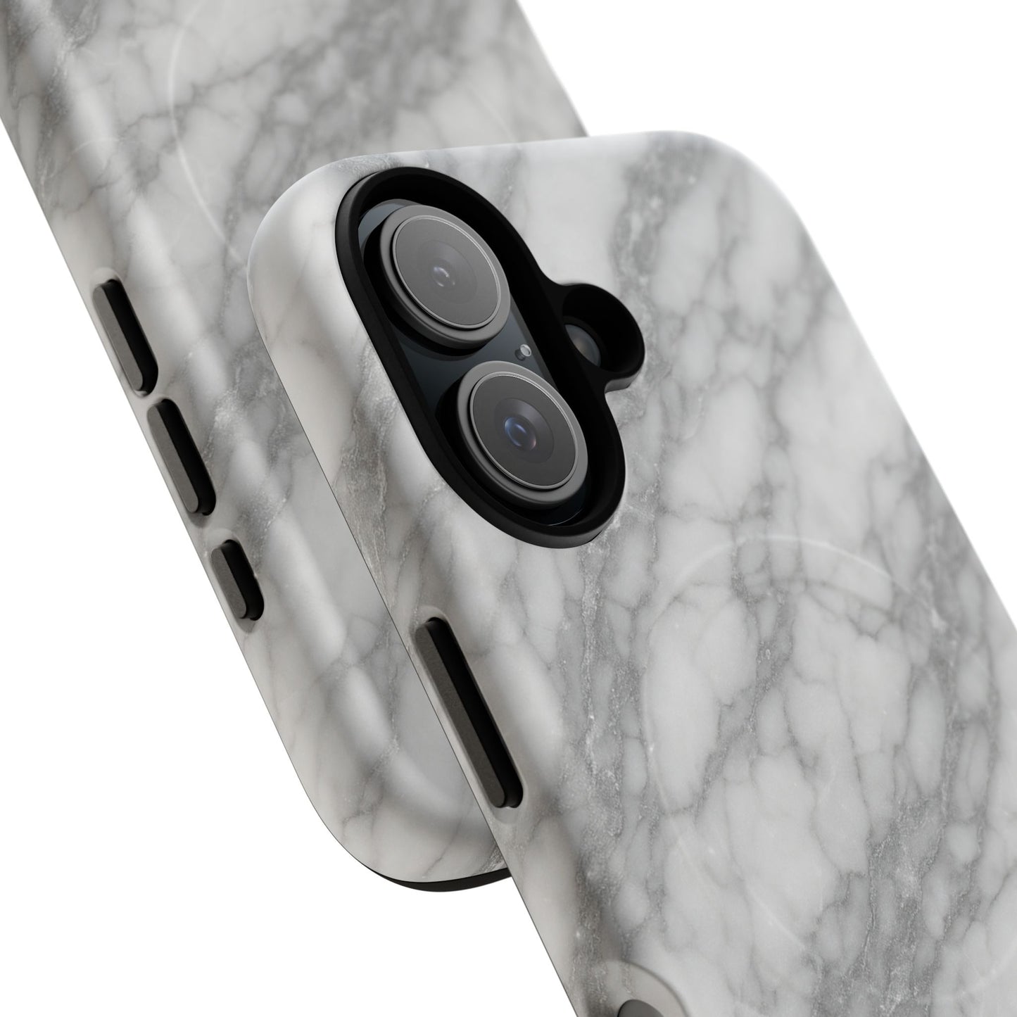 Silver Mist Marble iPhone Case with MagSafe