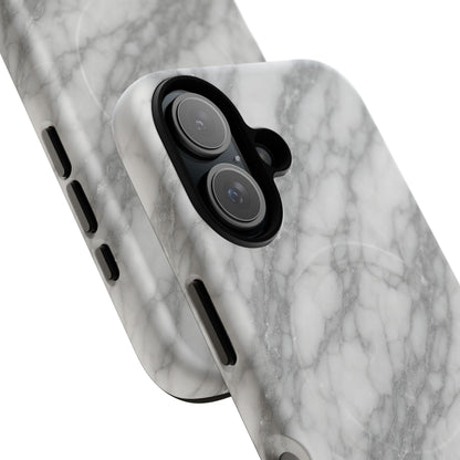 Silver Mist Marble iPhone Case with MagSafe