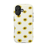 Sunflower Pattern Magnetic Impact-Resistant iPhone Case MagSafe Compatible
