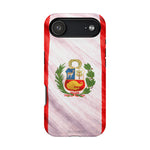Peru Flag Magnetic Impact-Resistant Phone Case, Protective Patriotic Design, MagSafe Compatible - iPhone 17 Air / Matte - Shamo's