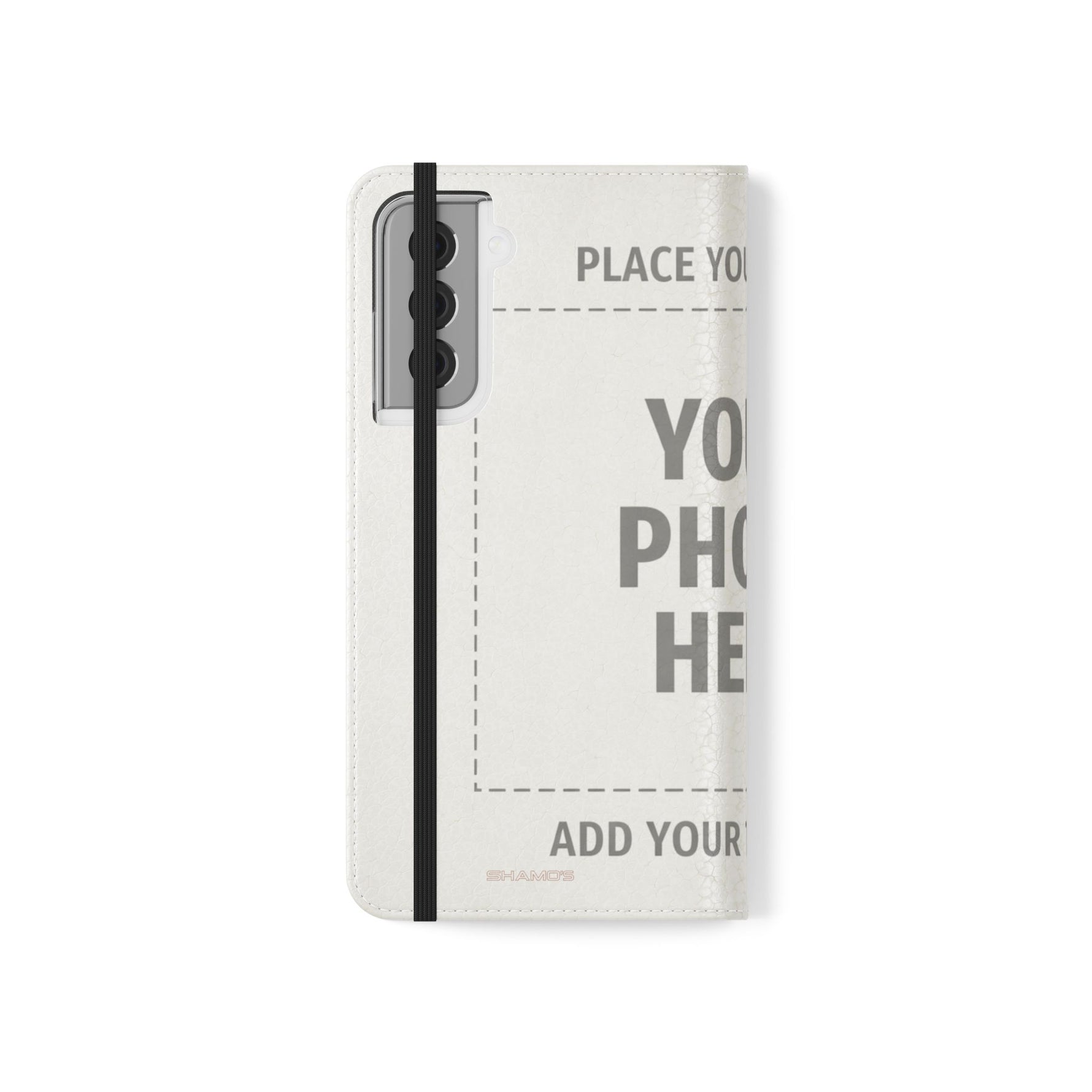 Personalized Flip Wallet Phone Case – Custom Photo & Text Wallet Cover