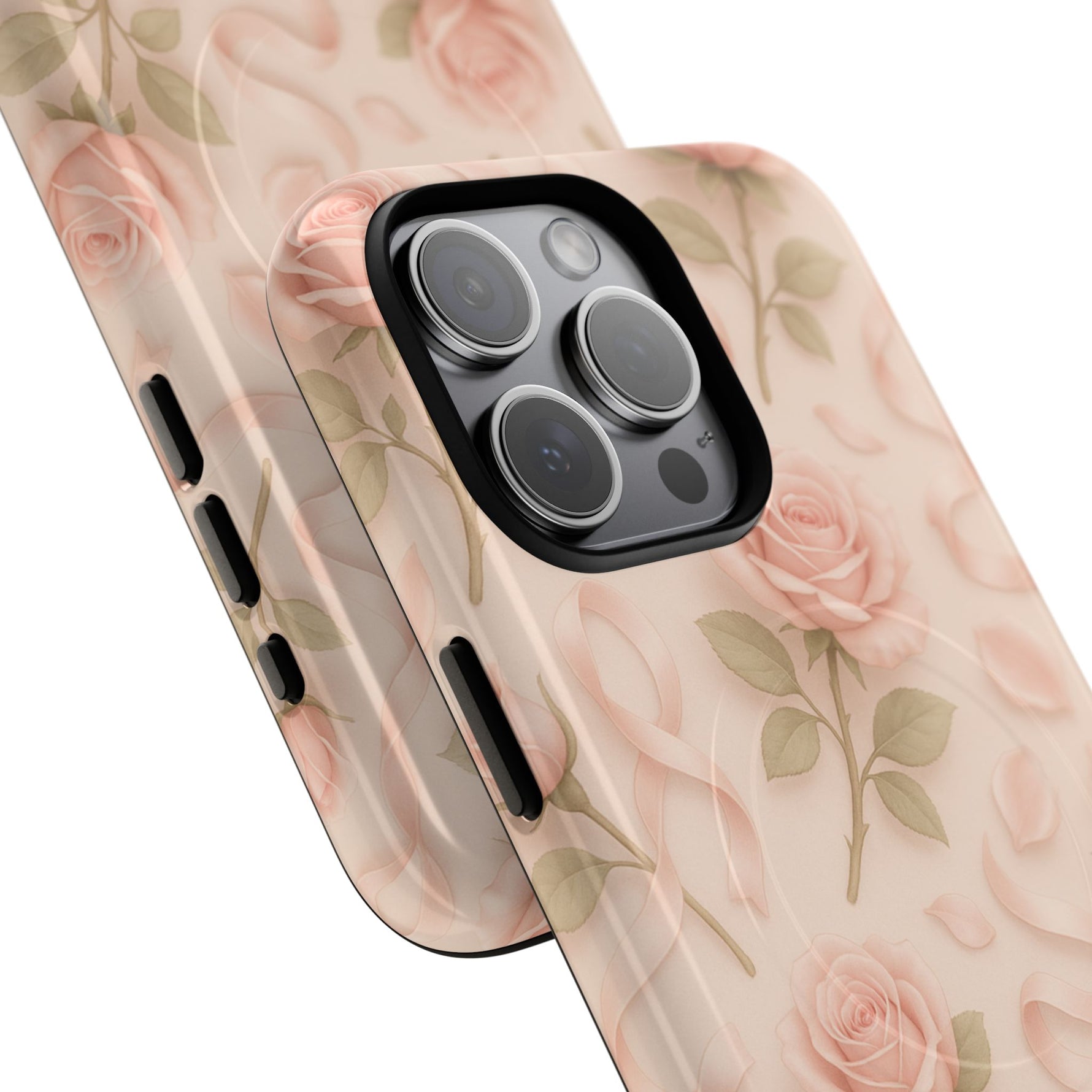 Blush Roses and Ribbons 3D iPhone Case | MagSafe - Shamo's