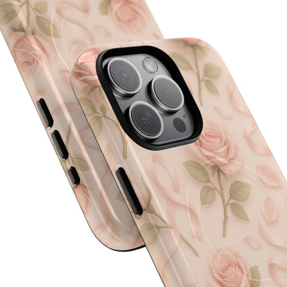Blush Roses and Ribbons 3D iPhone Case | MagSafe