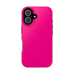 Neon Pink MagSafe Compatible Impact-Resistant Phone Case Hot Pink