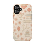 Japan Hand-Drawn Cherry Blossom iPhone Case with MagSafe  Shamo's iPhone 16 Plus / Glossy