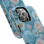 Frozen Floral Rose & Daisy Impact iPhone Case | MagSafe compatible  Shamo's