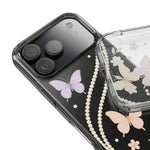 Butterfly Pearl Impact-Resistant Clear iPhone Case - iPhone 17 / Without gift packaging - Shamo's