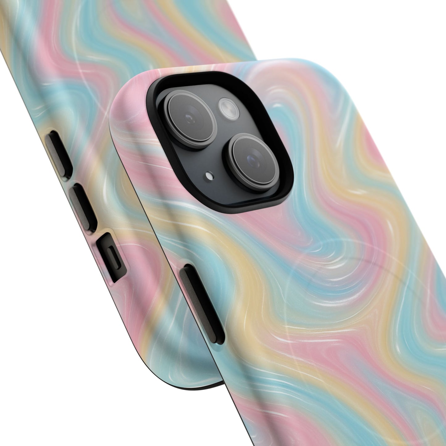 Rainbow Marble Swirl iPhone Case with MagSafe - Shamo's