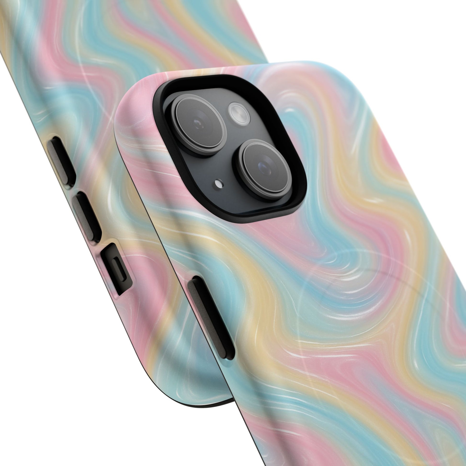Rainbow Marble Swirl iPhone Case with MagSafe - Shamo's