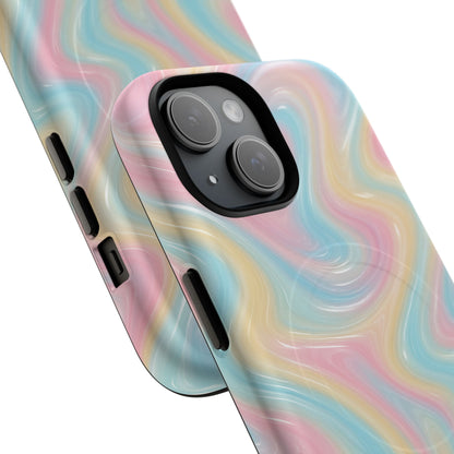 Rainbow Marble Swirl iPhone Case with MagSafe - Shamo's
