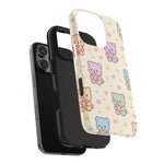Cute Pastel Bear Impact Phone Case | Heart & Star Kawaii Pattern  Shamo's