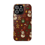 Snowman & Gingerbread Tough iPhone Case (MagSafe compatible)  Shamo's iPhone 16 Pro Max / Glossy