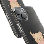 Romantic Teddy Bear Impact-Resistant iPhone Case with Heart Design  Shamo's