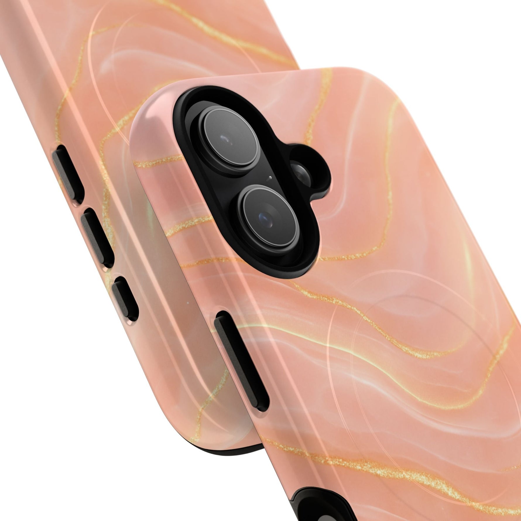 Luxury Series Pink Marble iPhone Case compatible with MagSafe  Shamo's
