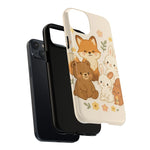 Forest Friends iPhone Case — Fox, Bear & Bunny Design. with MagSafe  Shamo's