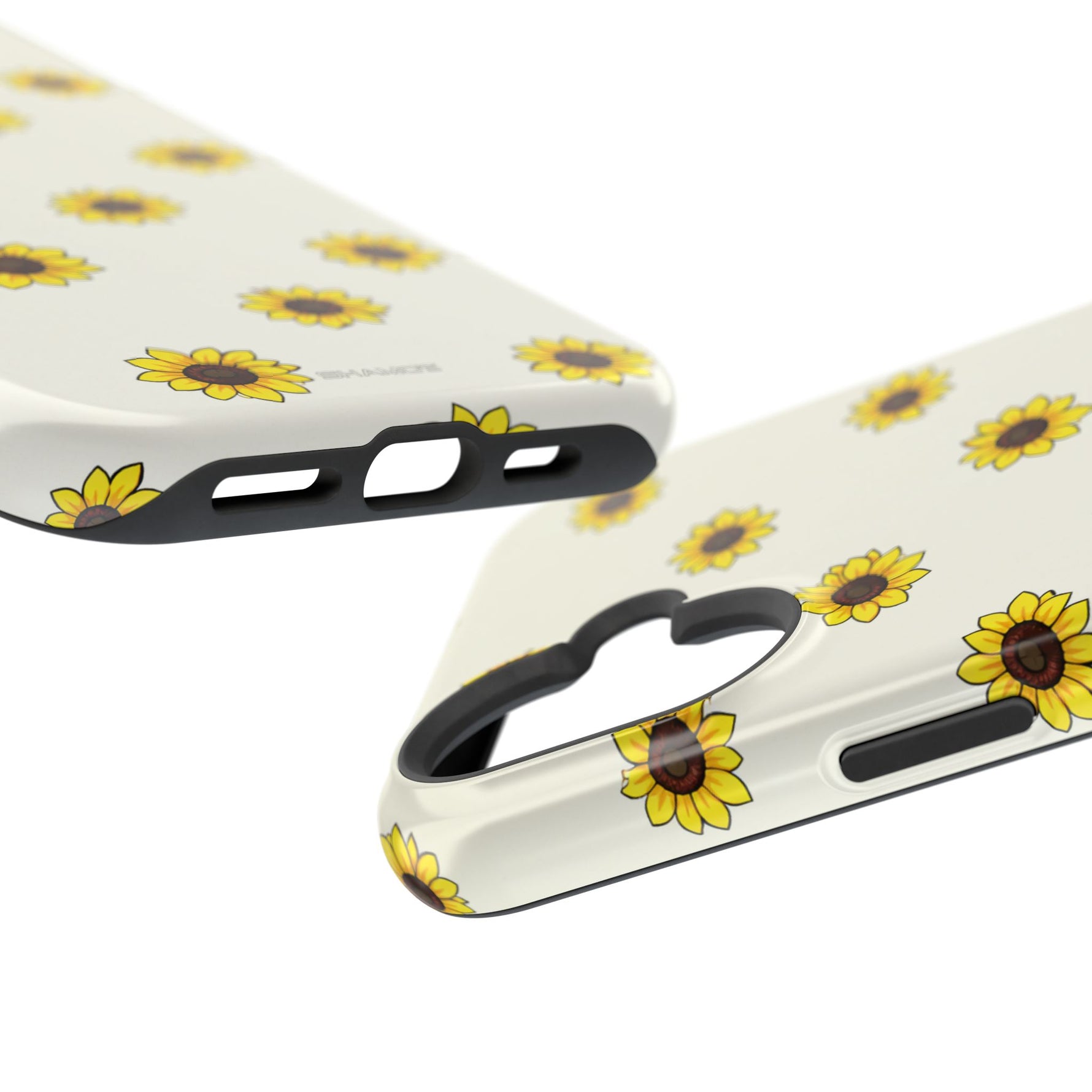 Sunflower Pattern Magnetic Impact-Resistant iPhone Case MagSafe Compatible