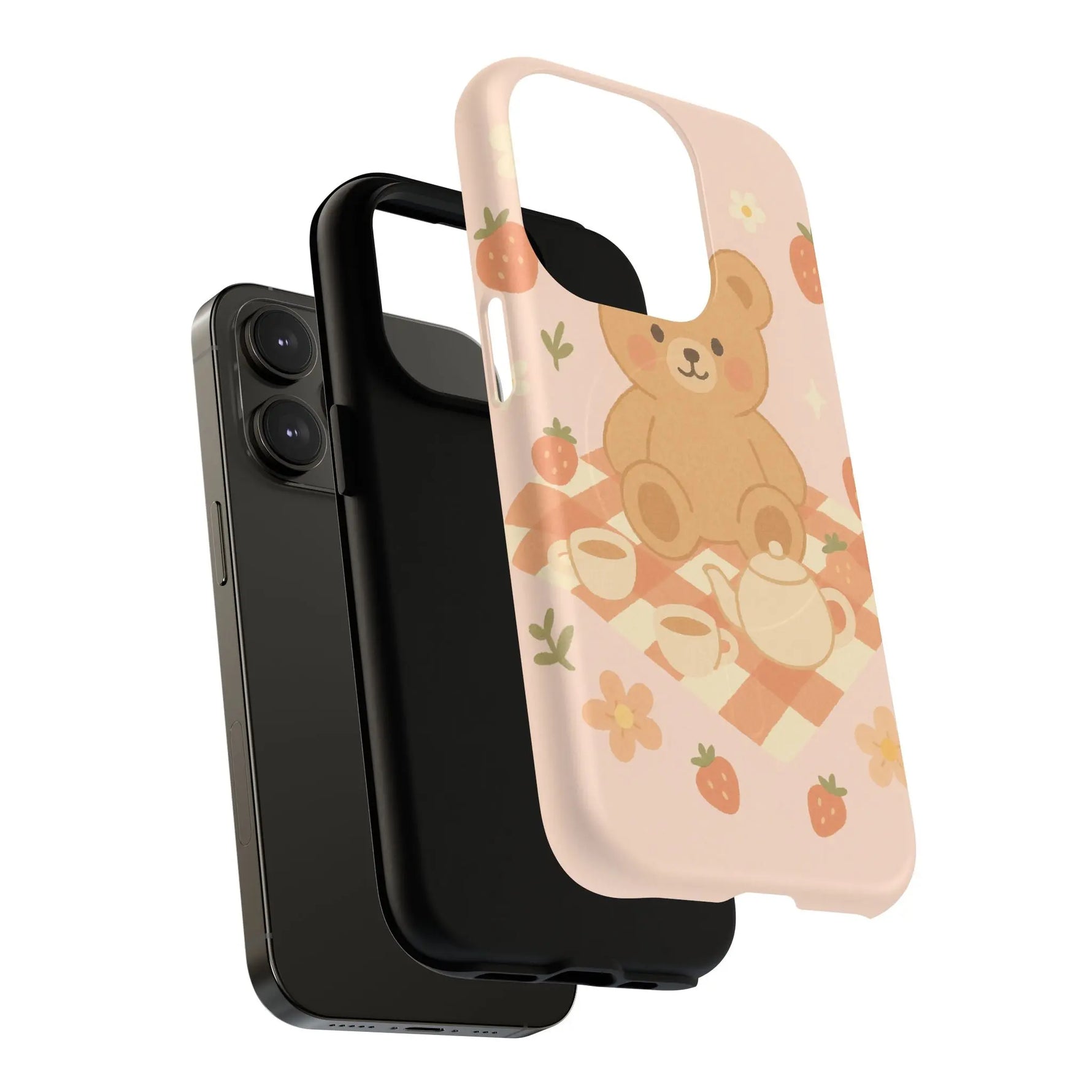 Blossom Bear Picnic iPhone Case with MagSafe  Shamo's