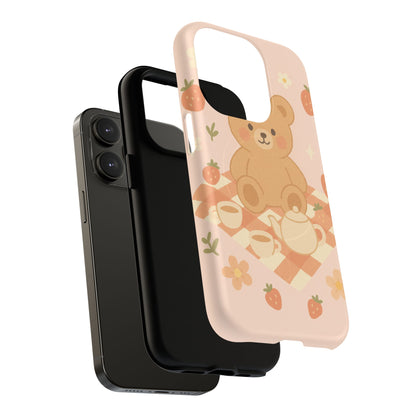 Blossom Bear Picnic iPhone Case with MagSafe