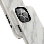 Classic White Marble iPhone Case with MagSafe  Shamo's