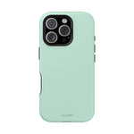 Frosted Mint MagSafe Compatible Impact-Resistant iPhone Case