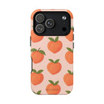 Funda con estampado de melocotón para iPhone | Compatible con MagSafe
