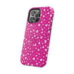 Broken Heart Hot Pink Impact-Resistant iPhone Case | MagSafe - iPhone 17 / Glossy - Shamo's