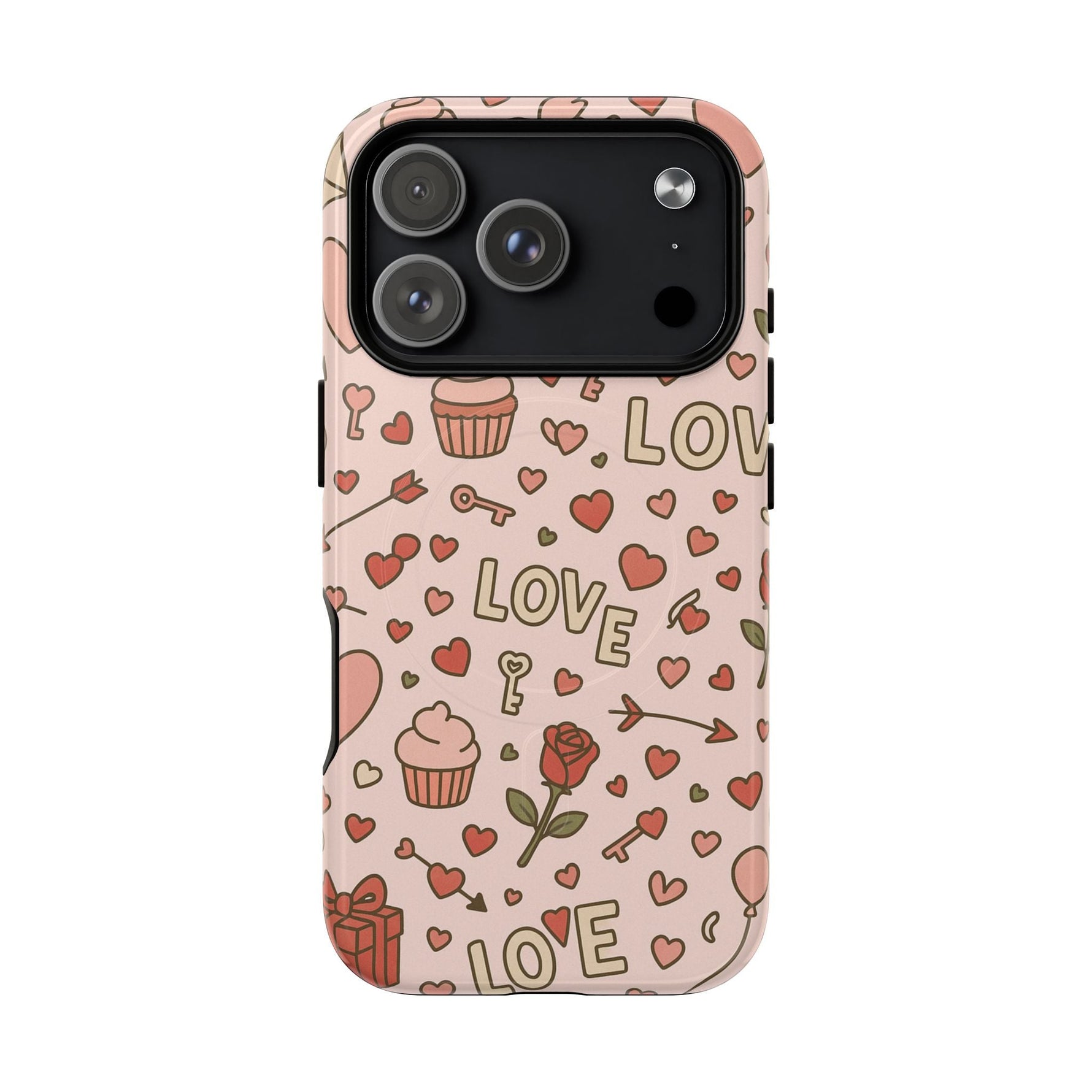 Sweet Love Pattern iPhone Case (MagSafe compatible)  Shamo's iPhone 17 Pro / Glossy
