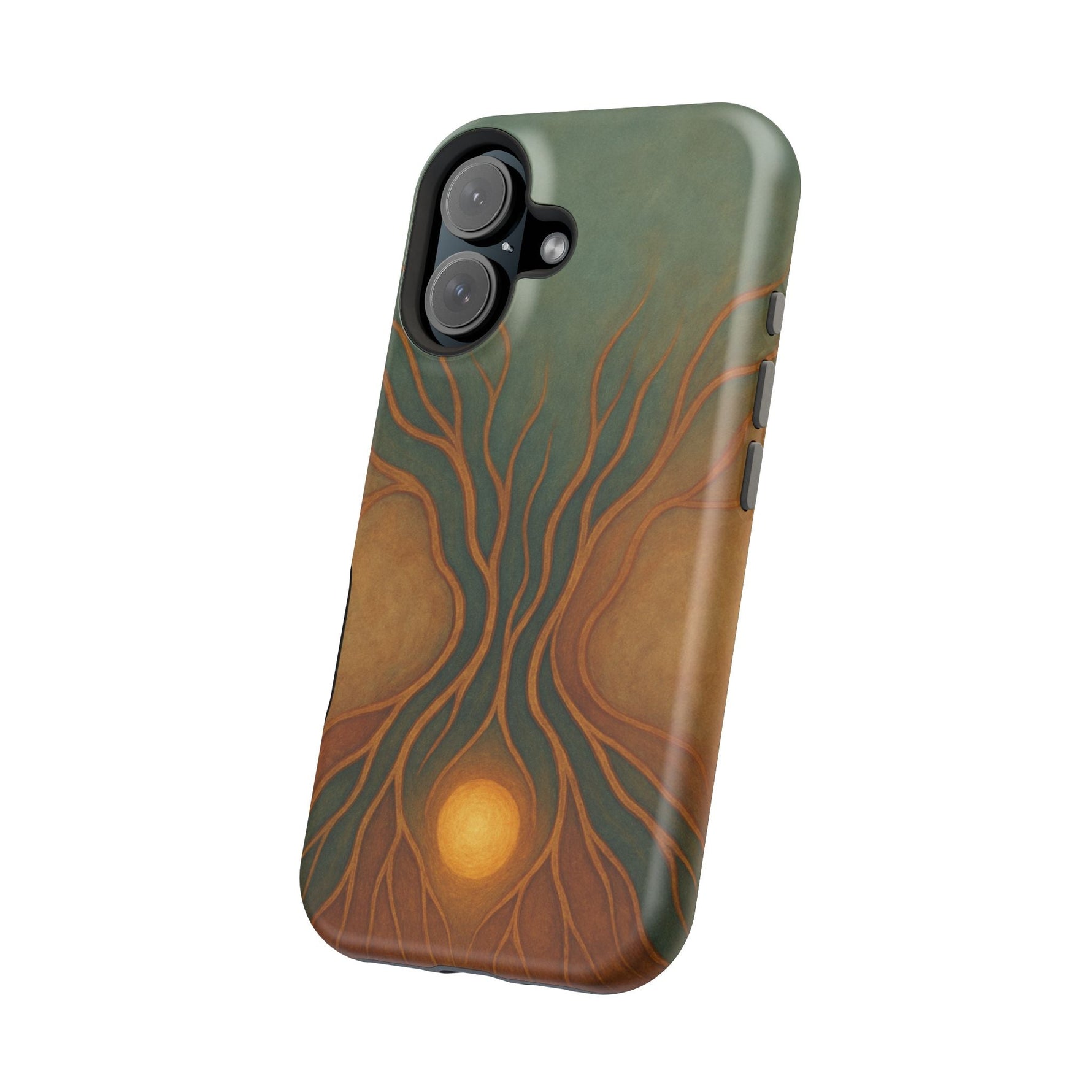 Abstract Tree of Life Design Golden Origin iPhone Case | MagSafe Compatible  Shamo's
