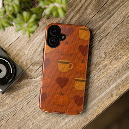 Fall Pumpkin & Coffee iPhone Case