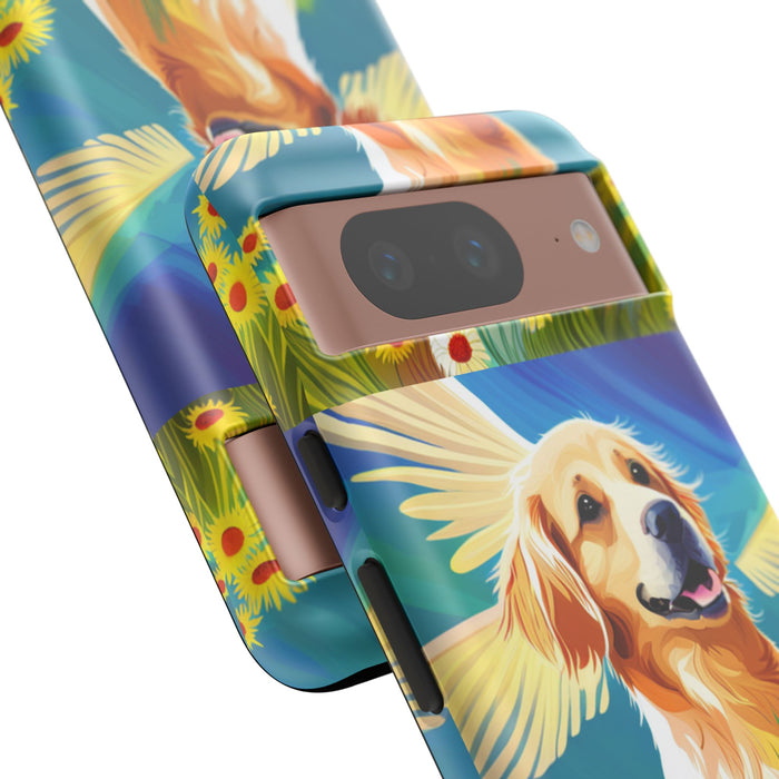 Tough Cases Golden Retriever with Wings Phone case