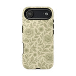 Sage Pattern Vintage Floral iPhone Case | Compatible with MagSafe - Shamo's