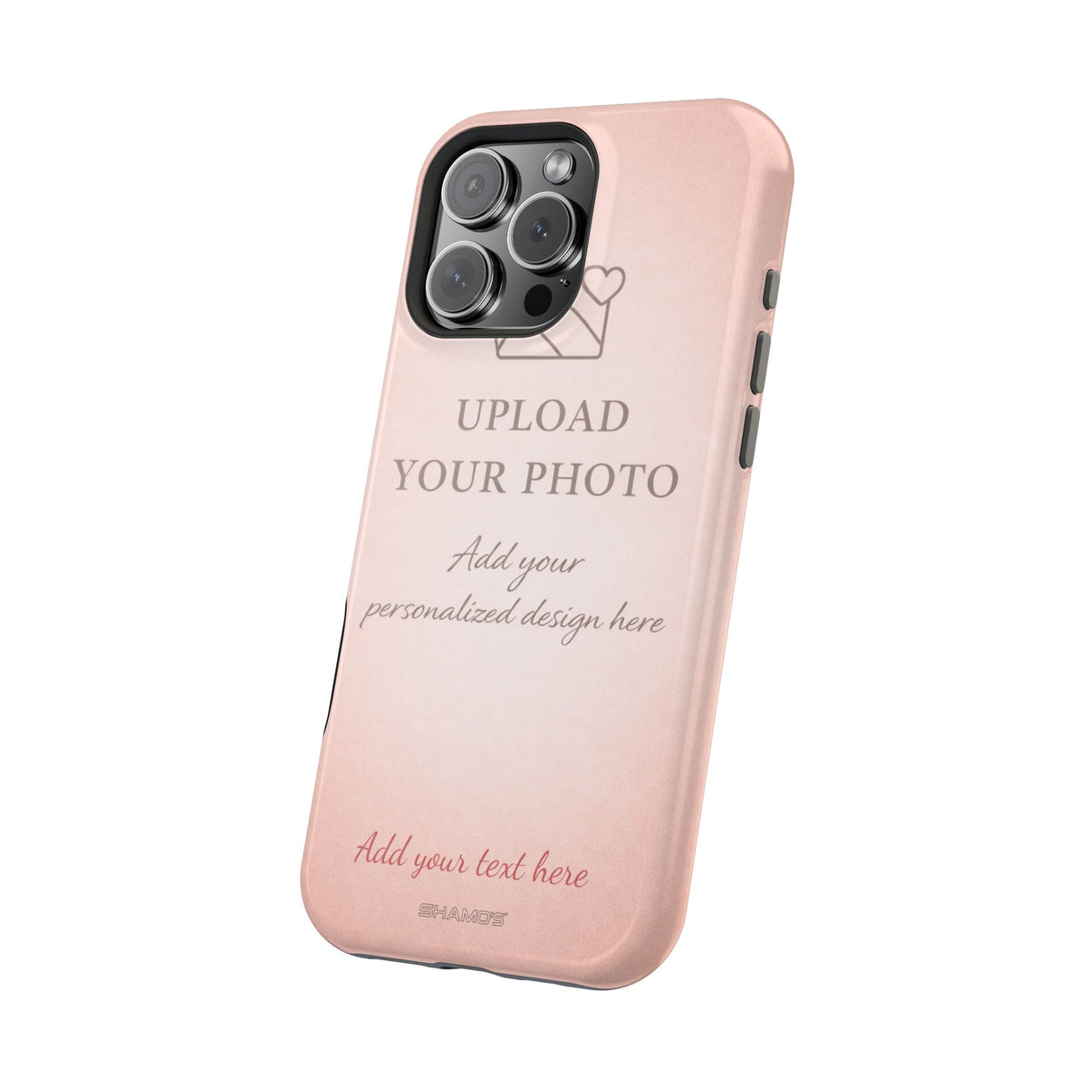 Personalizable iPhone Case | Add Your Own Photo and Text | MagSafe Compatible