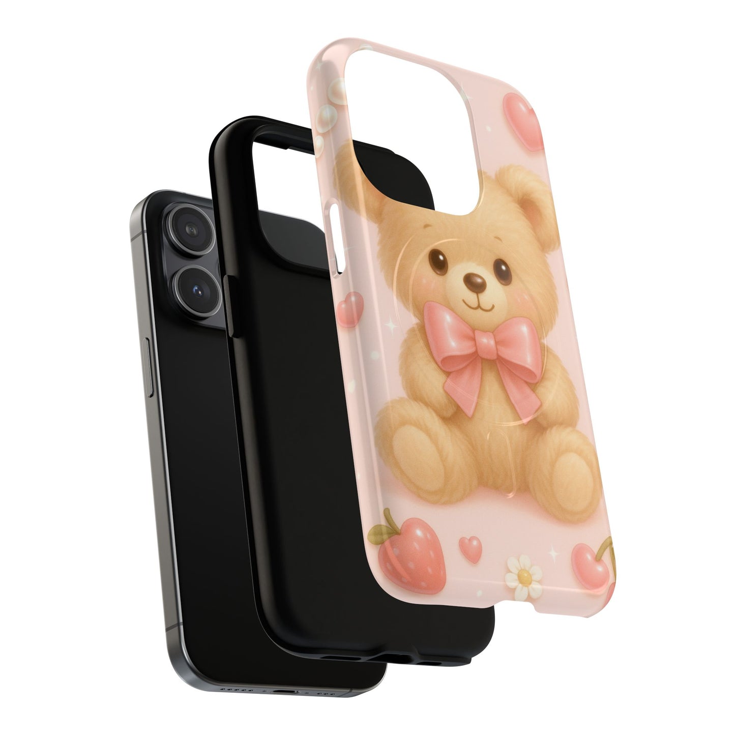 Ribbon Teddy Bear Love iPhone Case with MagSafe