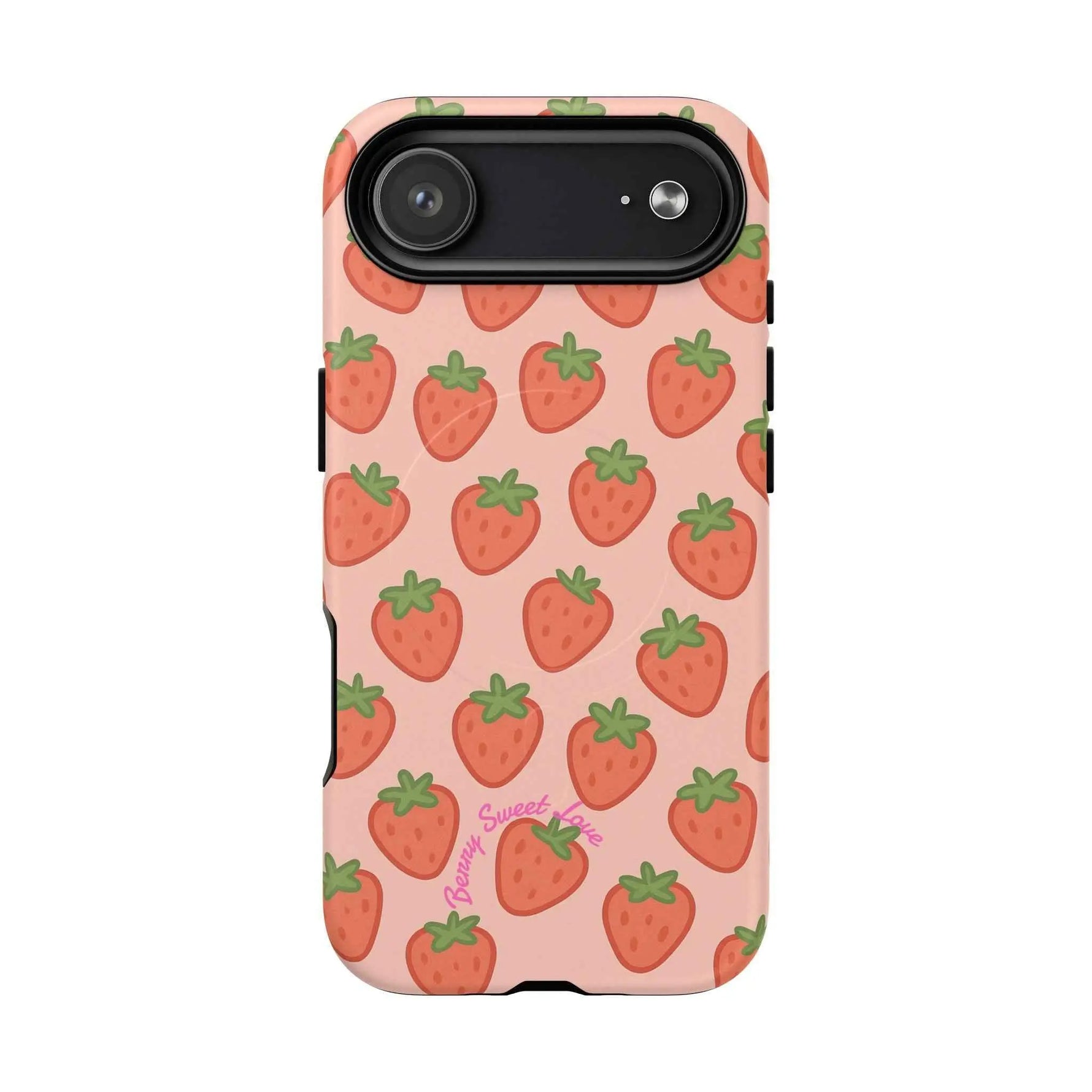 Strawberry Pattern Magnetic Phone Case | Berry Sweet Love