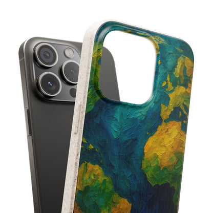 Biodegradable Phone Case — Earth Illustration Eco-Friendly Case  Shamo's