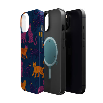 Colorful Cat Phone Case - MagSafe Impact-Resistant