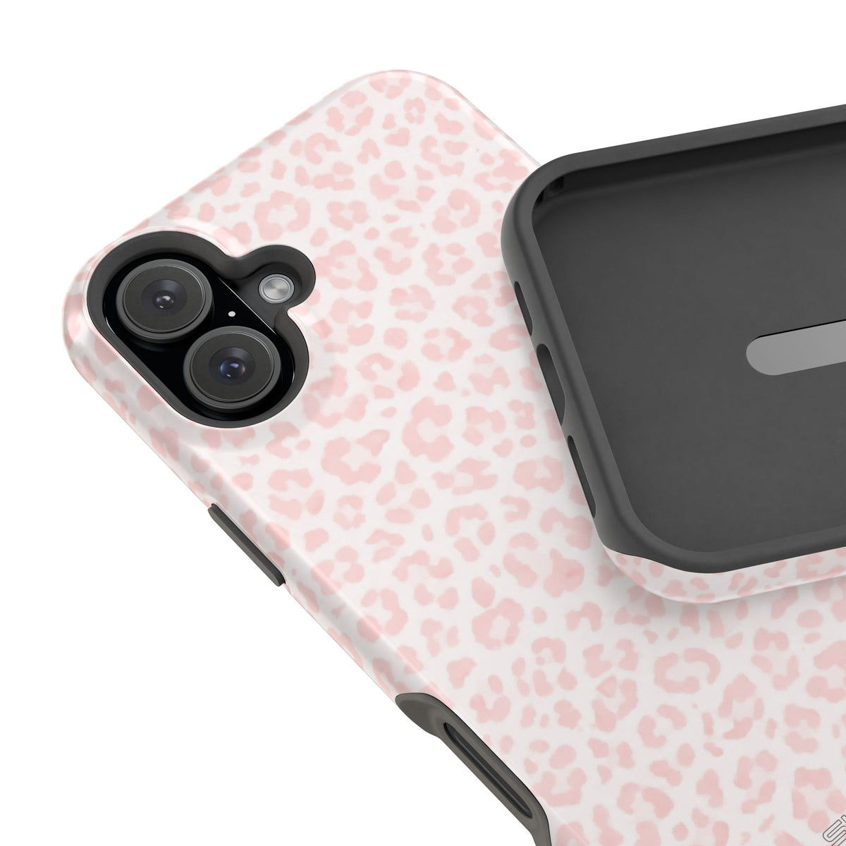 Pink Leopard Impact-Resistant iPhone Case | MagSafe