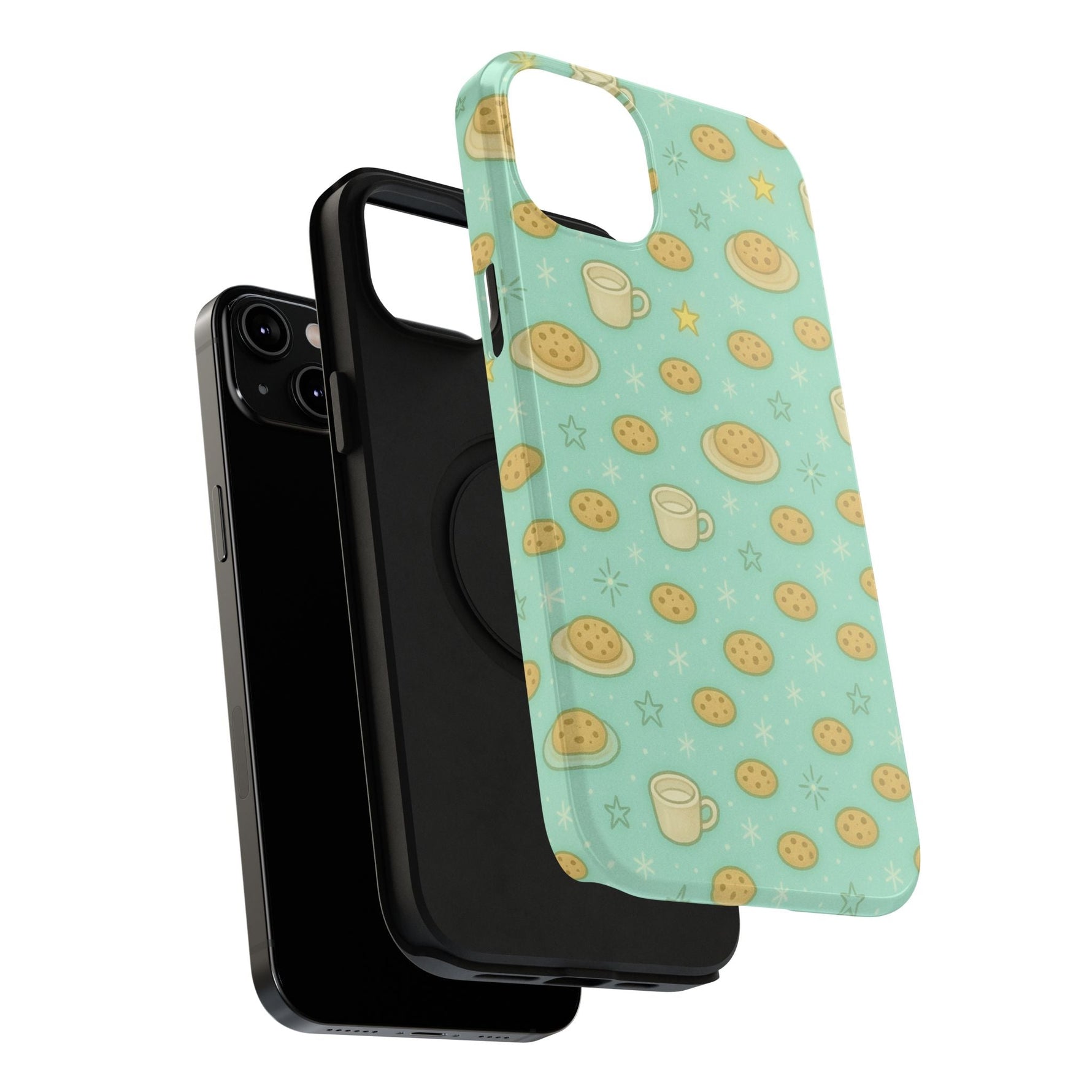 Cookie & Coffee Pattern Tough iPhone Case — Impact-Resistant  Shamo's