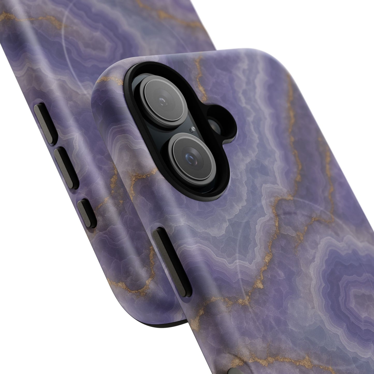 Purple Agate Marble iPhone Case with MagSafe