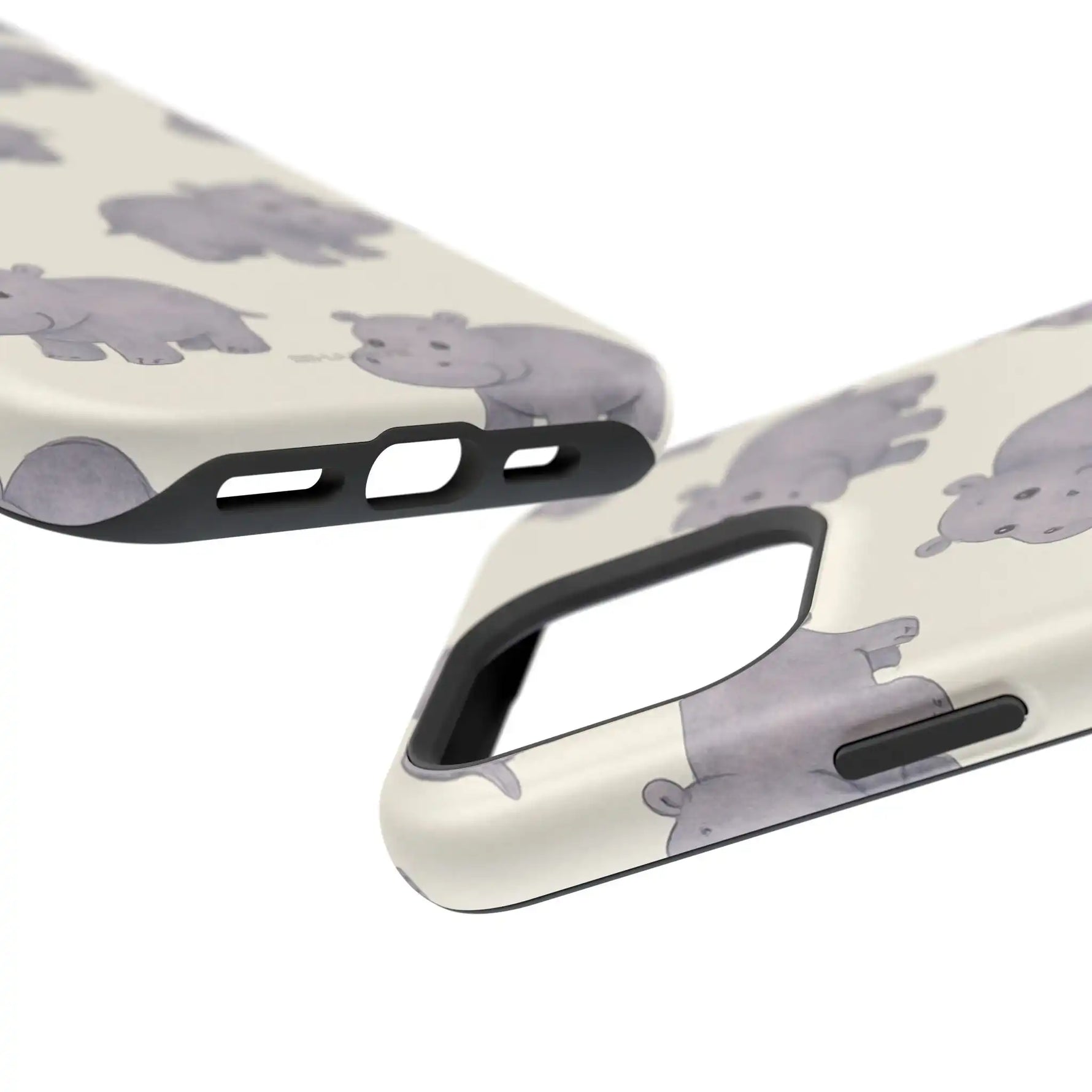 Cute Tiny Hippo Magnetic Impact-Resistant Phone Case