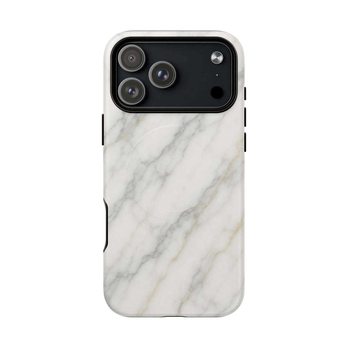 Classic White Marble iPhone Case with MagSafe - Shamo's