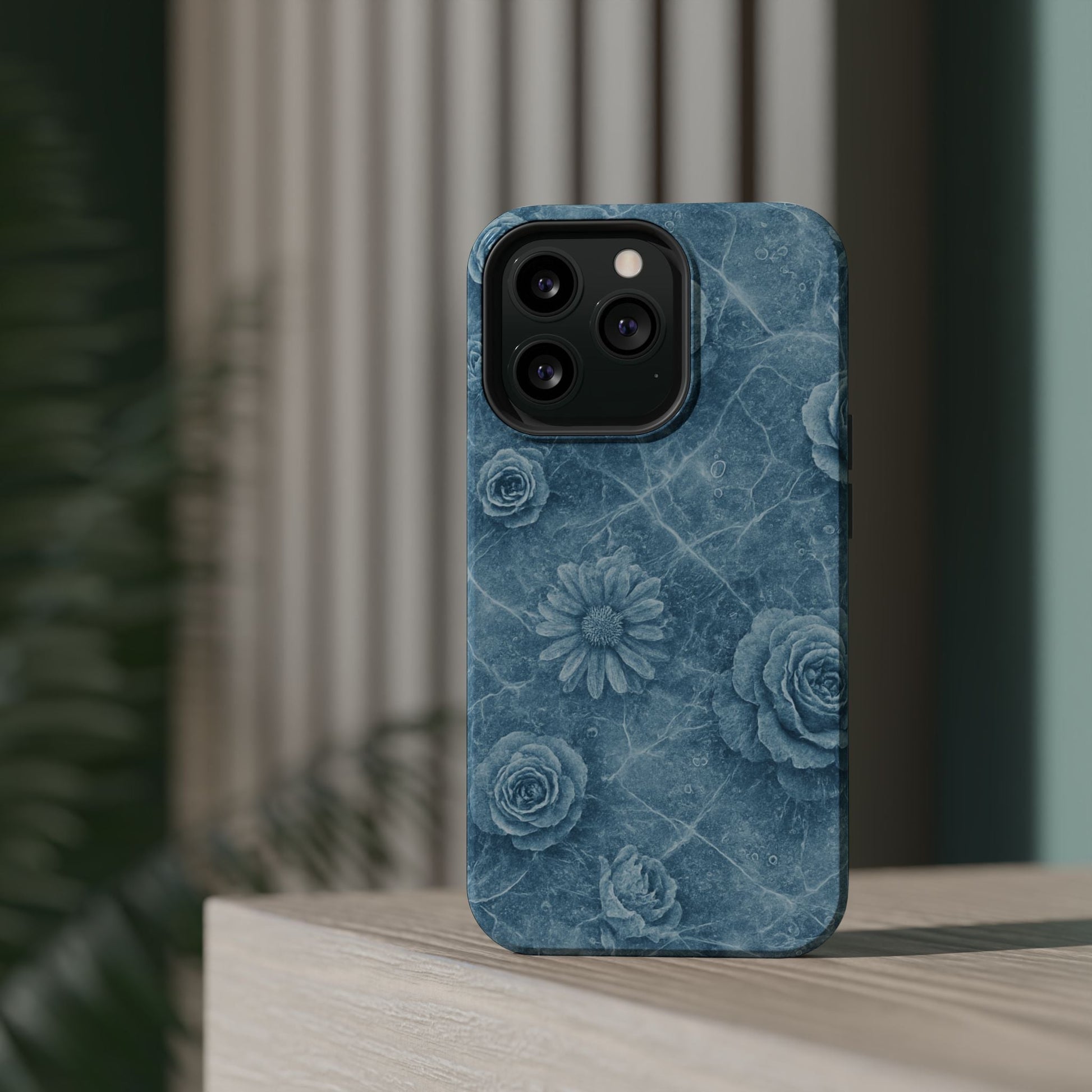 Frozen Flower Impact-Resistant iPhone Case — MagSafe Compatible  Shamo's