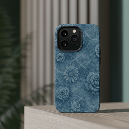 Frozen Flower Impact-Resistant iPhone Case — MagSafe Compatible  Shamo's